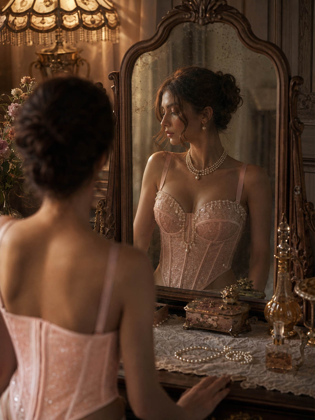 Rosé Stardust Sculpting Corset Top